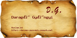 Daragó Gyöngyi névjegykártya